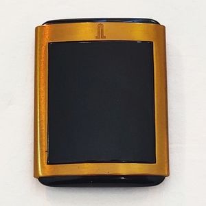 Rare Vintage Lentheric France Black Art Deco Enamel Compact